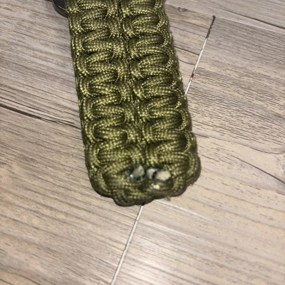 Army Green Paracord Survival Belt Adjustable